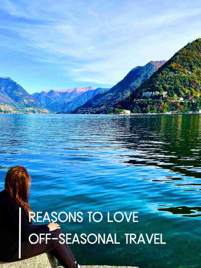 georgina at Lake Como cherishing the serene blue waters and the surrounding mountains in moments of tranquility
