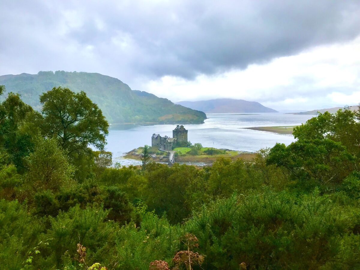 misty morning and a clear position of Eilean Donan Castle where the three lochs merge: The History of Eilean Donan Castle