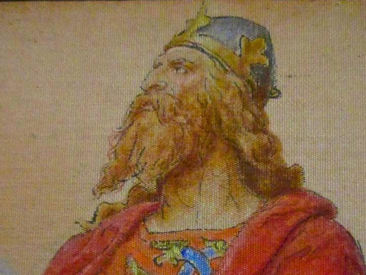 Sweyn Forkbeard depicted by Lorenz Frølich in the 1880s