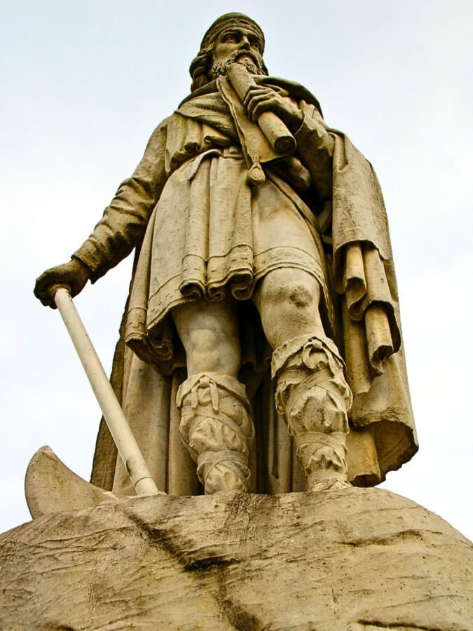 Statue of Alfred the Great in Wantage, Oxfordshire, his traditional birthplace.